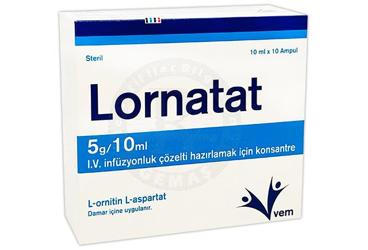 LORNATAT 5 G/10 ML I.V. İNFÜZYONLUK ÇÖZELTİ HAZIRLAMAK İÇİN KONSANTRE , 10 ADET