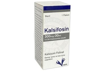 KALSİFOSİN 300 MG/30 ML I.V./I.M. ENJEKSİYONLUK ÇÖZELTİ, 1 ADET