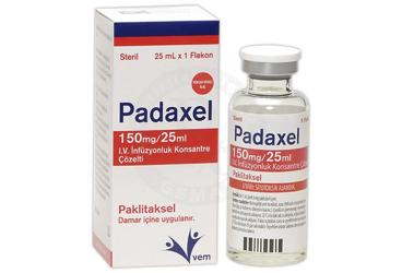 PADAXEL 150 MG/25 ML I.V. İNFÜZYONLUK KONSANTRE ÇÖZELTİ