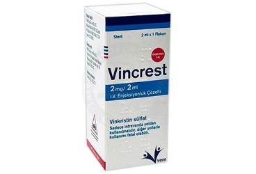 VİNCREST 2 MG/2 ML I.V. ENJEKSİYONLUK ÇÖZELTİ