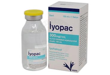 İYOPAC 300 MGI/ML I.A./I.V./İNTRATEKAL ENJEKSİYONLUK ÇÖZELTİ, 100 ML