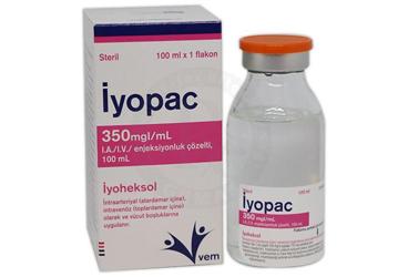 İYOPAC 350 MGI/ML I.A./I.V. ENJEKSİYONLUK ÇÖZELTİ, 100 ML, 1 ADET