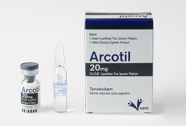 ARCOTİL 20 MG IV/IM LİYOFİLİZE TOZ İÇEREN FLAKON
