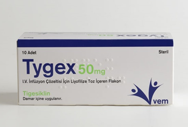 TYGEX 50 MG IV İNFÜZYON ÇÖZELTİSİ İÇİN LİYOFİLİZE TOZ İÇEREN FLAKON