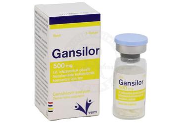 GANSİLOR 500 MG I.V. İNFÜZYONLUK ÇÖZELTİ HAZIRLAMADA KULLANILACAK KONSANTRE İÇİN TOZ, 1 ADET