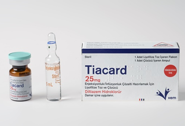 TİACARD 25MG ENJEKSİYONLUK/İNFÜZYONLUK ÇÖZELTİ HAZIRLAMAK İÇİN LİYOFİLİZE TOZ VE ÇÖZÜCÜ, 1 ADET