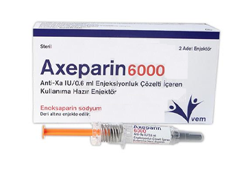 AXEPARİN 6000 ANTİ XA IU/0.6 ML ENJEKSİYONLUK ÇÖZELTİ İÇEREN KULLANIMA HAZIR ENJEKTÖR, 2 ADET