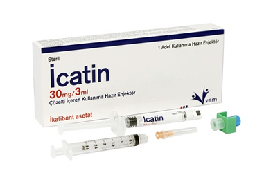 İCATİN 30MG/3ML ÇÖZELTİ İÇEREN KULLANIMA HAZIR ENJEKTÖR