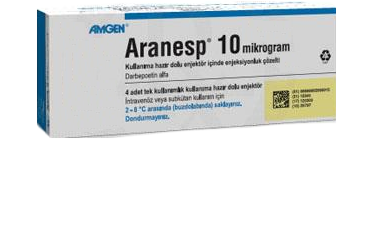 ARANESP 10 MCG KULLANIMA HAZIR DOLU ENJEKTOR ICINDE ENJEKSIYONLUK COZELTI, 4 ADET