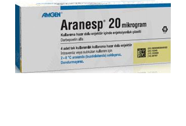 ARANESP 20 MCG KULLANIMA HAZIR DOLU ENJEKTOR ICINDE ENJEKSIYONLUK COZELTI, 4 ADET