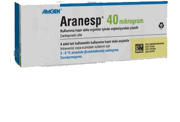 ARANESP 40 MCG KULLANIMA HAZIR DOLU ENJEKTOR ICINDE ENJEKSIYONLUK COZELTI, 4 ADET