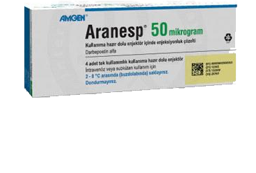 ARANESP 50 MCG KULLANIMA HAZIR DOLU ENJEKTOR ICINDE ENJEKSIYONLUK COZELTI, 4 ADET