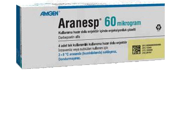ARANESP 60 MCG KULLANIMA HAZIR DOLU ENJEKTOR ICINDE ENJEKSIYONLUK COZELTI, 4 ADET