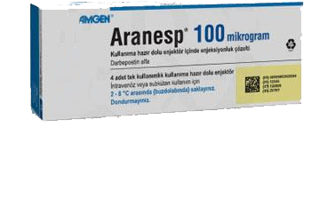 ARANESP 100 MCG KULLANIMA HAZIR DOLU ENJEKTOR ICINDE ENJEKSIYONLUK COZELTI, 4 ADET