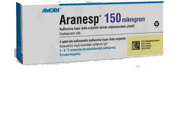 ARANESP 150 MCG KULLANIMA HAZIR DOLU ENJEKTOR ICINDE ENJEKSIYONLUK COZELTI, 4 ADET