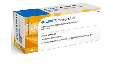 AMGEVİTA 20 MG/0.4 ML ENJEKSİYONLUK ÇÖZELTİ İÇEREN KULLANIMA HAZIR ENJEKTÖR, 1 ADET