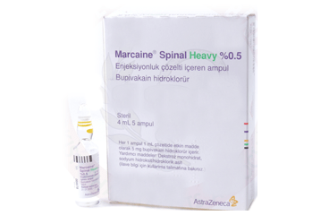 MARCAINE SPINAL HEAVY %0,5 ENJEKSİYONLUK SOLUSYON ICEREN AMPUL, 4 ML X 5 ADET