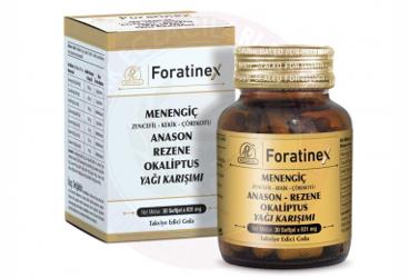 FORATINEX MENENGIC, ANASON, REZENE, OKALIPTUS YAGI KARISIMI TAKVIYE EDICI GIDA 30 kapsül