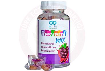 RESVEROL MIX PASTIL RESVERATROL, QUERCETIN VE PECTIN ICEREN TAKVIYE EDICI GIDA 30 pastil